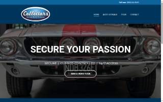 Collectors Secure Auto Storage website