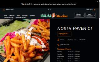 Halal Munchies website