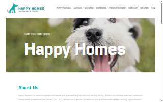 Happy Homes Dog Daycare and Training of North Haven website