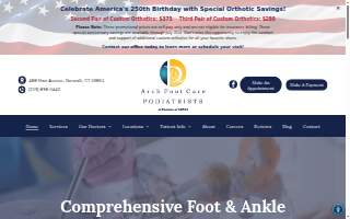 Arch Foot Care Podiatrists of Norwalk website
