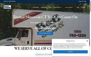 B & B Moving and Storage LLC website
