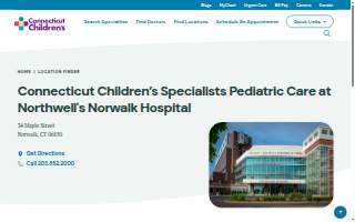 Connecticut Children's Pediatric Care at Norwalk Hospital website