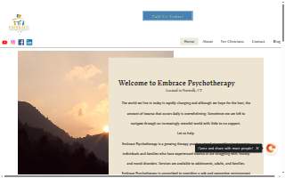 Embrace Psychotherapy website