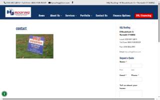 H & J Roofing website