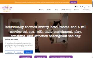 Happy Cat Hotel & Spa Norwalk website