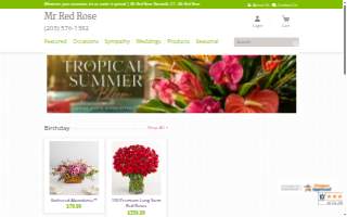 Mr Red Rose website