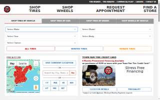 Town Fair Tire of Norwalk website