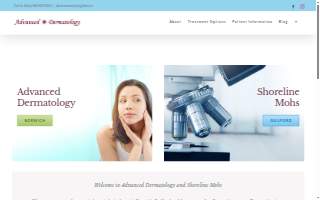 Advanced Dermatology of Norwich website