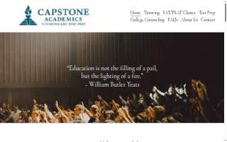 Capstone Academics website