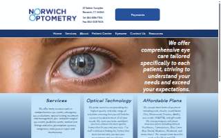 Norwich Optometry website