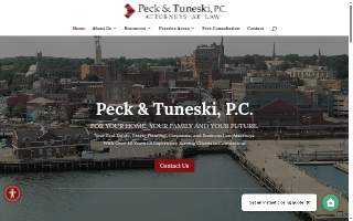 Peck & Tuneski, P.C. of Norwich website