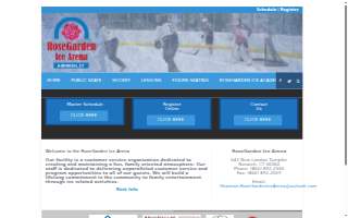 RoseGarden Ice Arena website