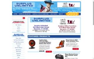 Surplus Unlimited website