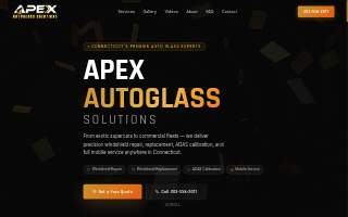 Apex Autoglass Solutions website