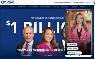 Carter Mario Injury Lawyers website