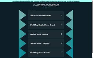 Cell Phone World website