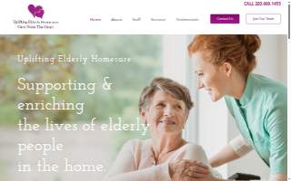 Uplifting Elderly Home Care website