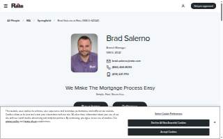 Brad Salerno at Rate (NMLS #41041) website