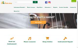 The Music Shop website