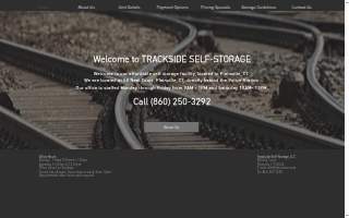 Trackside Self-Storage website