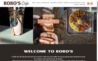 Bobo's Cafe website