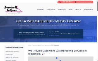 Connecticut Basement Systems of Ridgefield website