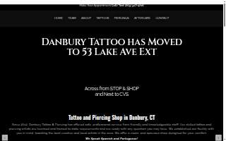 Danbury Tattoo & Piercing website