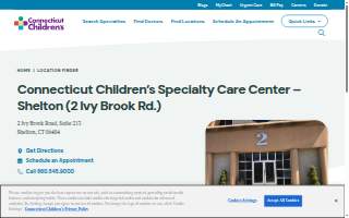 Connecticut Children's Specialty Care Center - Shelton (Ivy Brook Road) website