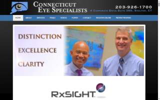 CT Eye Specialists website
