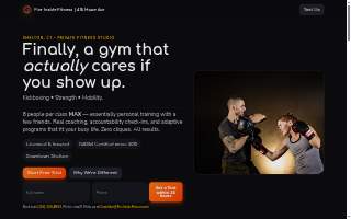 Fire Inside Fitness website