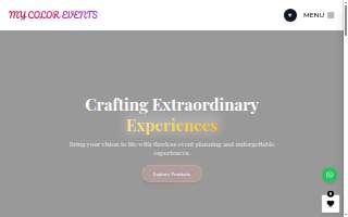 My Color Events & Design LLC website