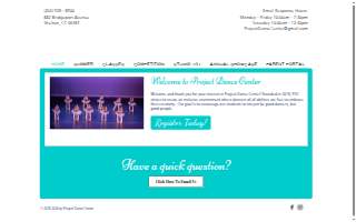 Project Dance Center of Shelton website