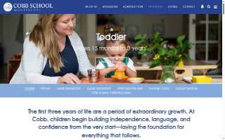 Cobb School Montessori website