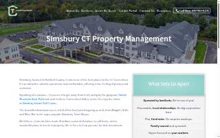 Connecticut Property Management of Simsbury website