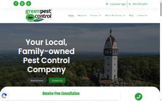 Green Pest Control website