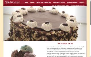 J Foster Ice Cream website