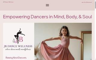 JB Dance Wellness website
