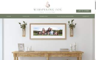 Whispering Fox Photography website