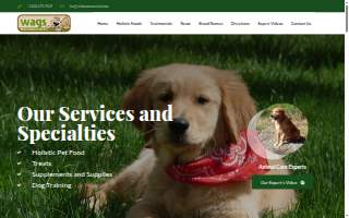 Wholesome Animal Grocery Store (WAGS) website