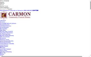 Carmon Community Funeral Homes website