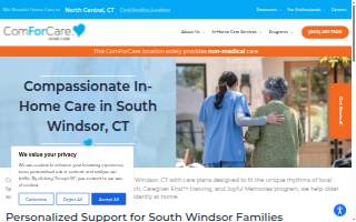ComForCare Home Care (North Central Connecticut) website