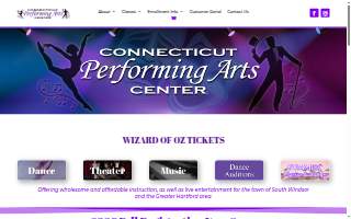 Connecticut Performing Arts Center of South Windsor website