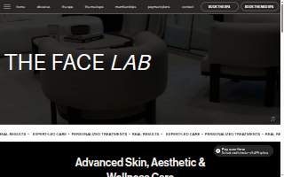 The Face Lab website