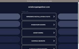 Windsor Garage Door Repair website