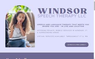 Windsor Speech Therapy LLC website