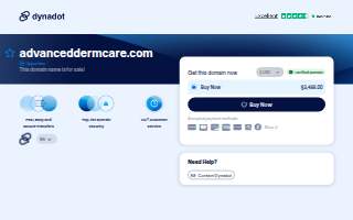 Advanced DermCare website