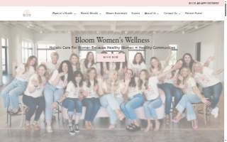 BLOOM skin+wellness website