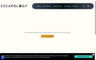 Escapology Escape Rooms Danbury website