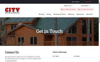 City Roofing & Siding Inc. website