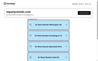 EZ Party Rentals website